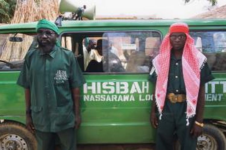 Hisbah, polisi syariah di negara bagian Kano, Nigeria.