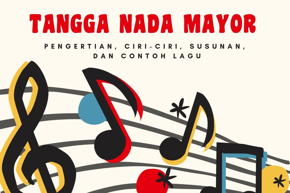 Pengertian Tangga Nada Mayor Ciriciri, Susunan, dan Contoh Lagunya