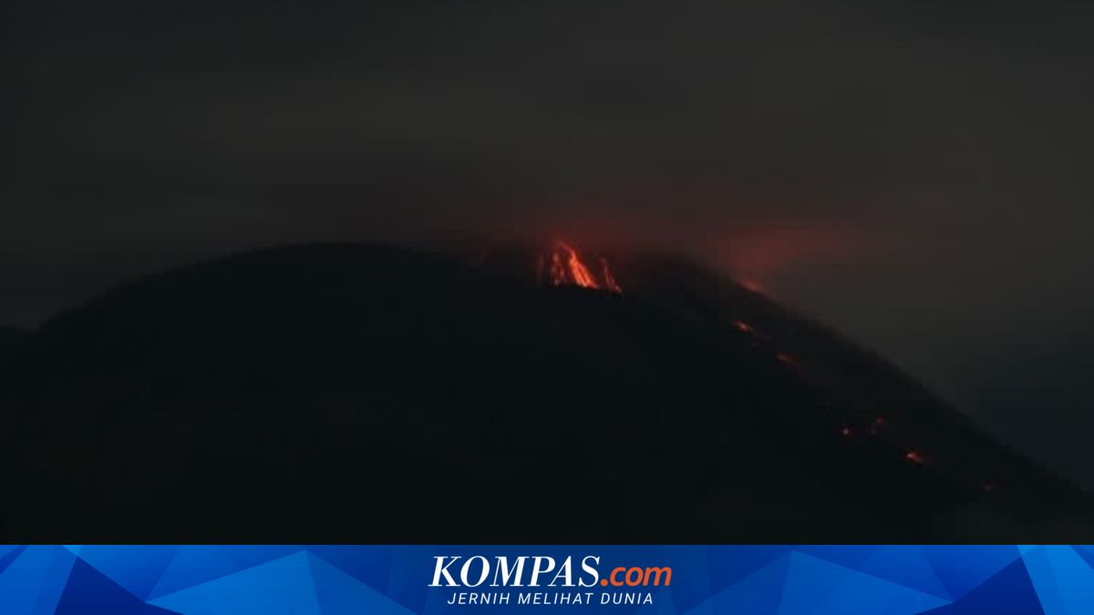 Gunung Ile Lewotolok Meletus 59 Kali, Disertai Lontaran Lava Pijar Sejauh 500 Meter