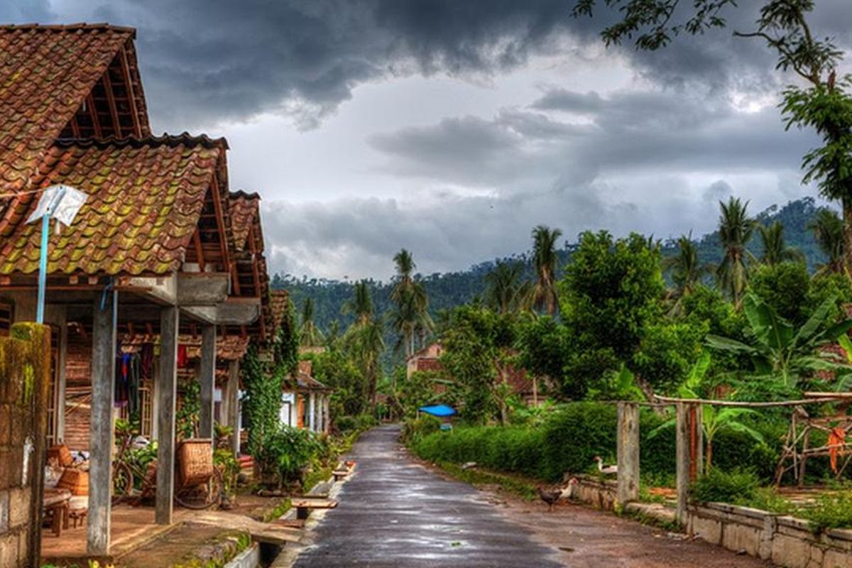 Pemandangan kawasan Desa Wisata Candirejo di Kabupaten Magelang