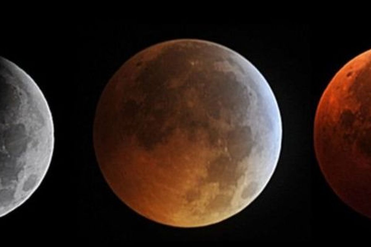Ilustrasi fase gerhana bulan pada 2010. [AFP VIA BBC INDONESIA]