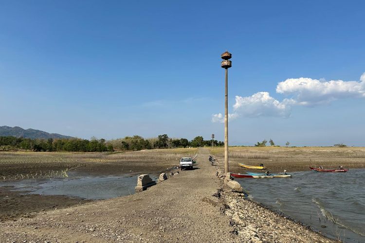 Jejak Bedol Desa, Bekas Permukiman di Waduk Gajah Mungkur Wonogiri Muncul Saat Kemarau