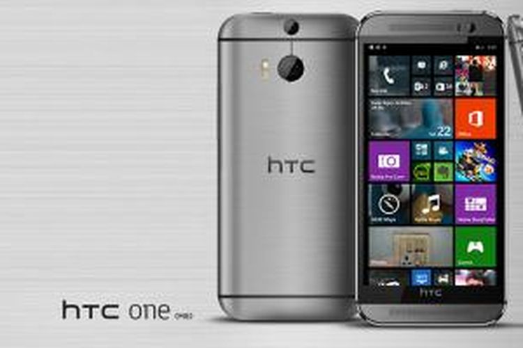 HTC One M8 dengan sistem operasi Windows Phone mulai dipasarkan HTC melalui operator Verizon di AS, Rabu (20/8/2014).