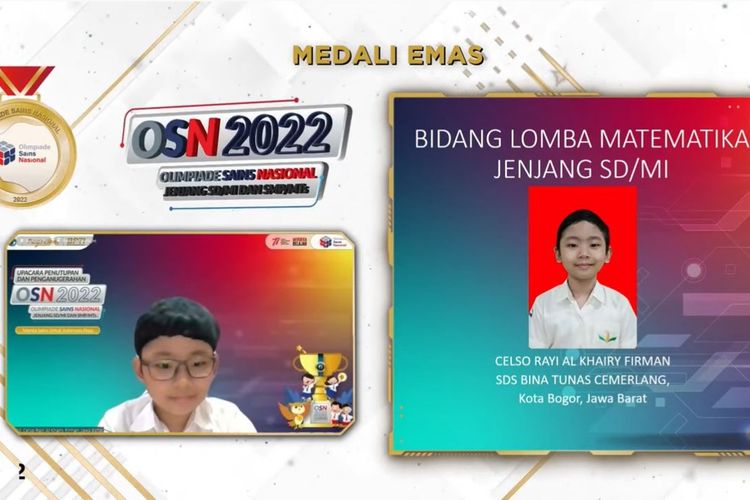 Kado Terindah Kemerdekaan RI, OSN 2022 Lahirkan Generasi Emas Indonesia Bidang Sains 