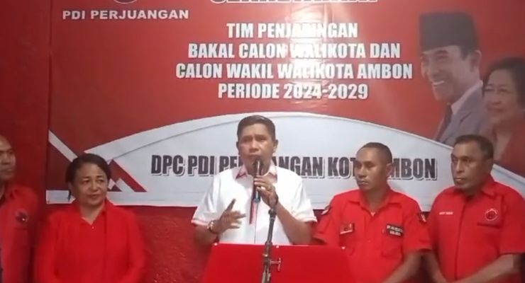 Daftar ke 4 Parpol, Pj Walkot Bodewin Siap Bertarung di Pilkada Ambon
