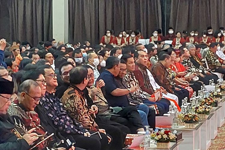 Penjabat (Pj) Gubernur DKI Jakarta Heru Budi Hartono menghadiri kegiatan perayaan syukur Natal 2022 bertajuk Cahaya Jakarta untuk Indonesia di Ecovention Ancol, Jakarta Utara, Jumat (13/1/2023) malam.