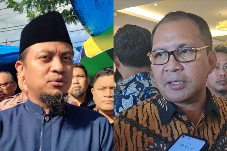 Gubernur Sulsel Andi Sudirman Sulaiman (Kiri) dan Wali Kota Makassar Mohammad Ramdhan Pomanto (Kanan)