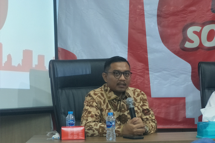 Kepala Departemen Politik dan Sosial CSIS Arya Fernandez, dalam diskusi Memilih Pemimpin Masa Depan Jakarta yang digelar Fraksi PSI DPRD DKI Jakarta, Selasa (20/6/2023).
