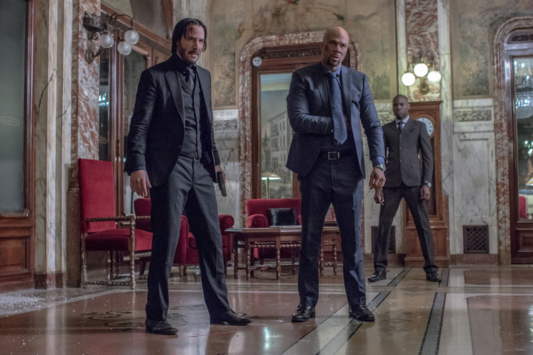 Keanu Reeves and Common in John Wick: Chapter 2 (2017)