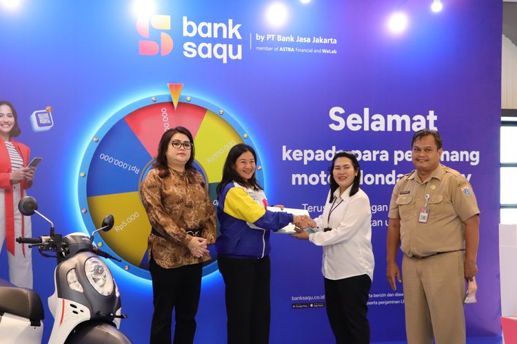 Bank Saqu menyediakan hadiah 50 Honda Scoopy untuk nasabah yang menggunakan fitur Tabungmatic. Pengundian hadiah total 20 Honda Scoopy tahap pertama sudah dilakukan pada tanggal 29 April 2024. 