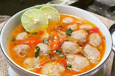 Resep Bakso Taichan, Kuah Pedas Mantap