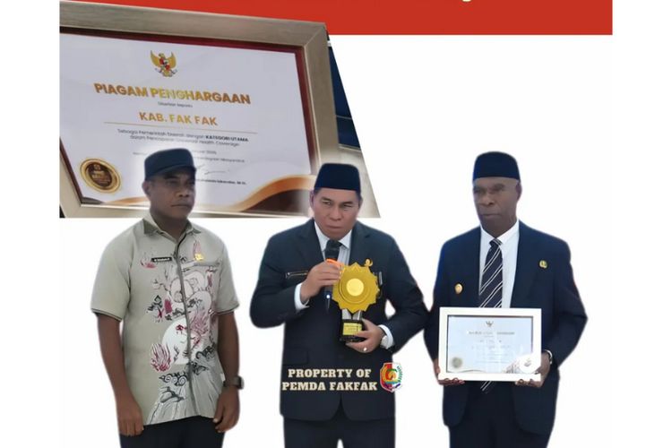 Pemkab Fakfak Raih Piagam Penghargaan Kategori Utama Universal Health Coverage