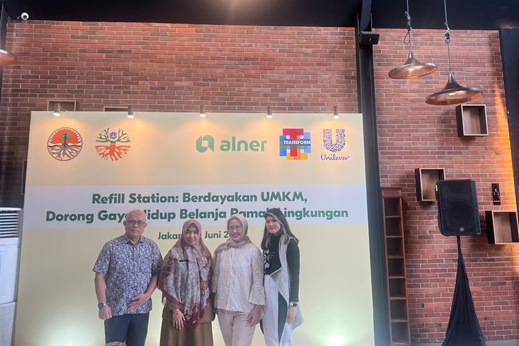 Konferensi pers Unilever Indonesia dan Alner, Selasa (11/6/2024).