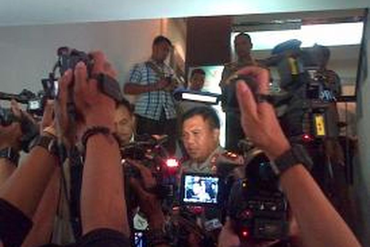 Kepala Polda Metro Jaya, Irjen Dwi Priyatno di Mapolda Metro Jaya, Kamis (17/4/2014)
