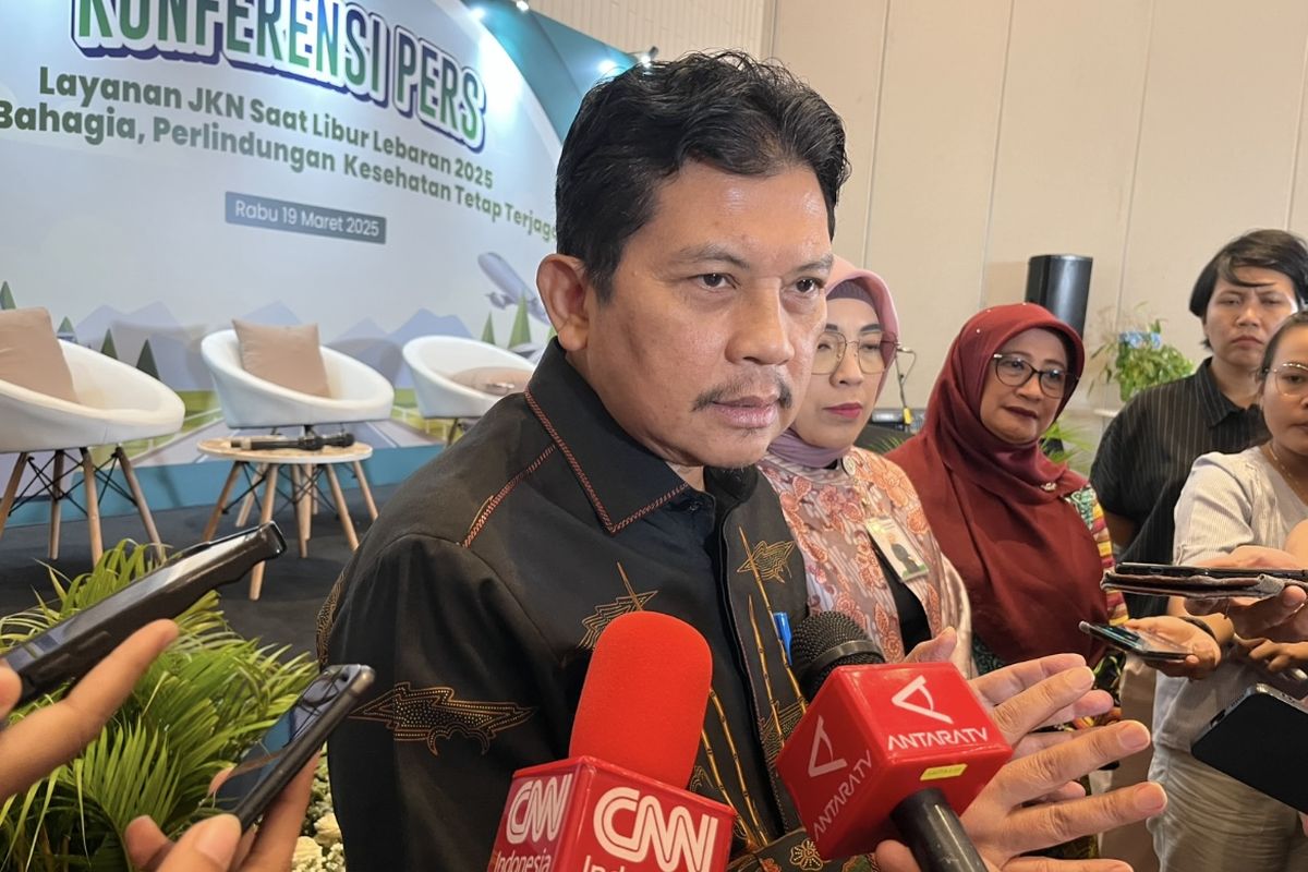 Dirut BPJS Kesehatan Ali Ghufron Mukti saat ditemui di kawasan Menteng, Jakarta Pusat, Rabu (19/3/2025).