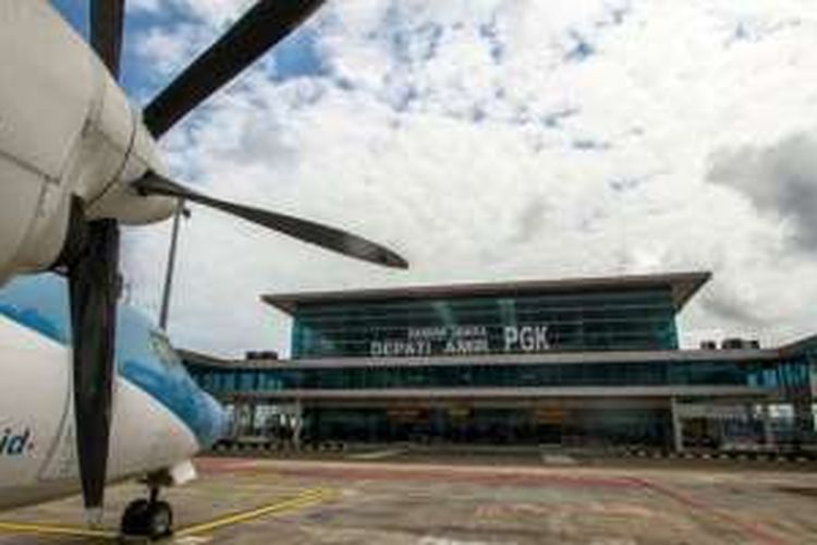 Terminal baru Bandara Depati Amir Bangka, Rabu (11/1/2017).
