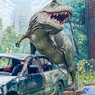 Restoran Mie T-Rex di Malang, Makan dengan Nuansa Jurrasic Park 