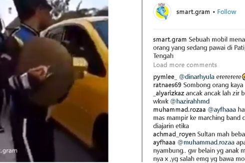 Video Viral Detik-detik Honda Jazz Tabrak Rombongan Marching Band hingga Massa Kocar-Kacir