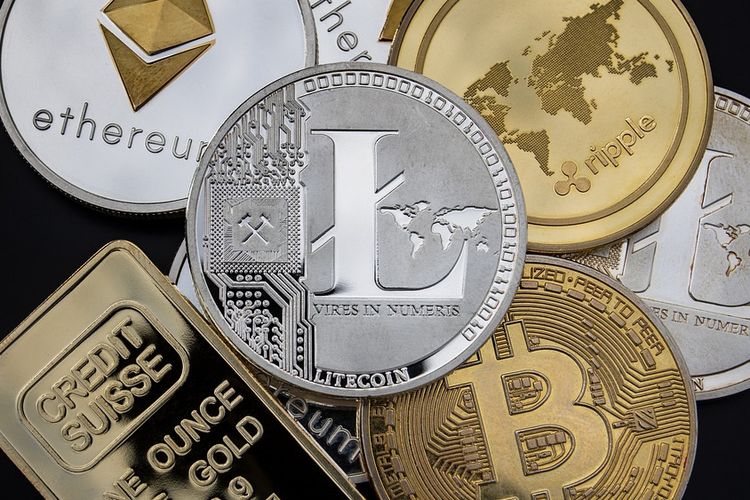 Ilustrasi aset kripto. 