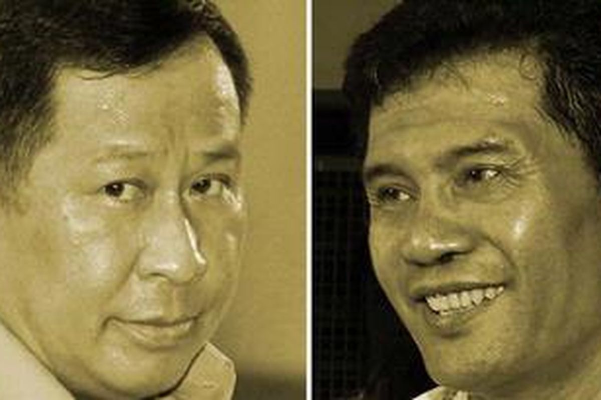 Komjen Susno Duadji (kiri) dan Kombes Wiliardi Wizar (kanan).