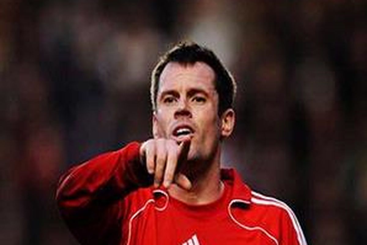 Defender Liverpool, Jamie Carragher.