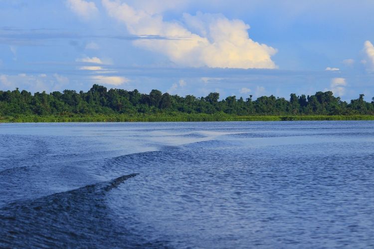 Danau Rombebai di Kawasan Suaka Margasatwa Mamberamo Foja, Papua.