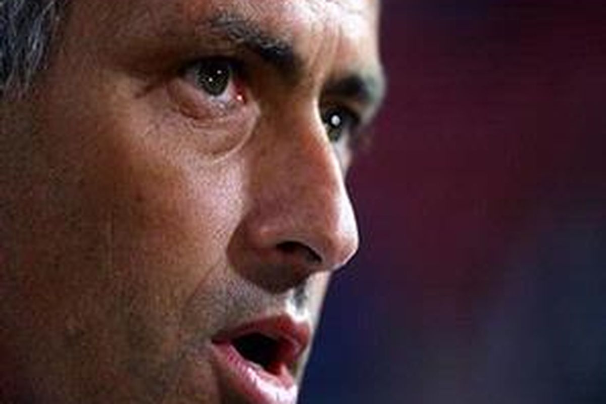 Pelatih Inter Milan, Jose Mourinho.