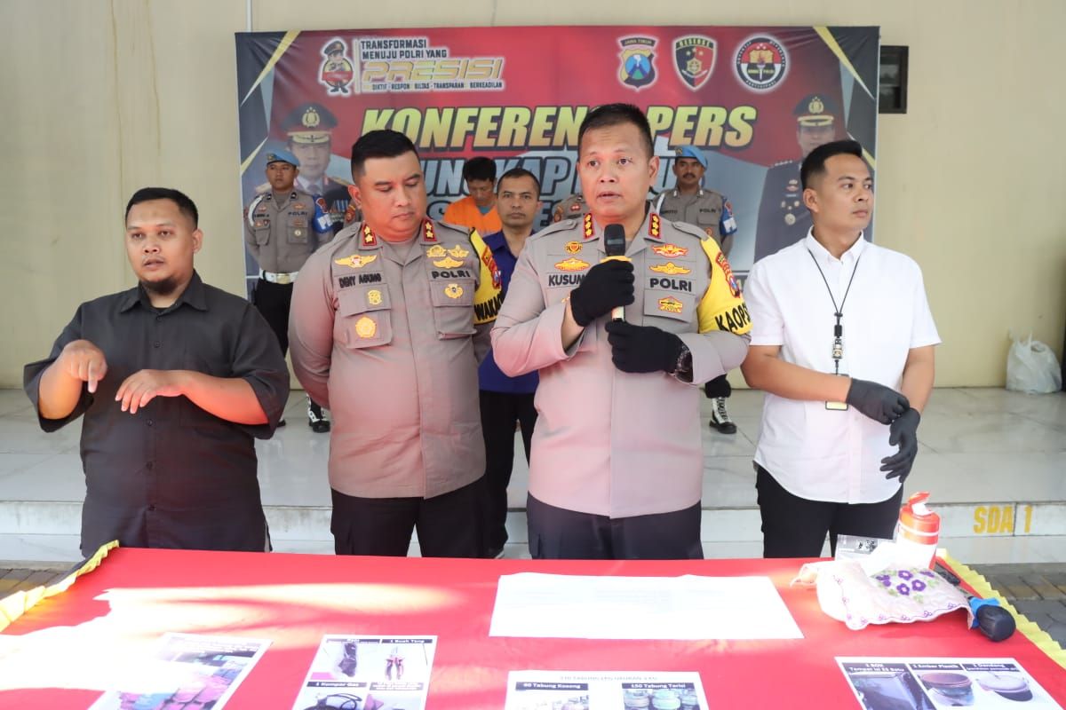 Kapolresta Sidoarjo Kombes Pol. Kusumo Wahyu Bintoro