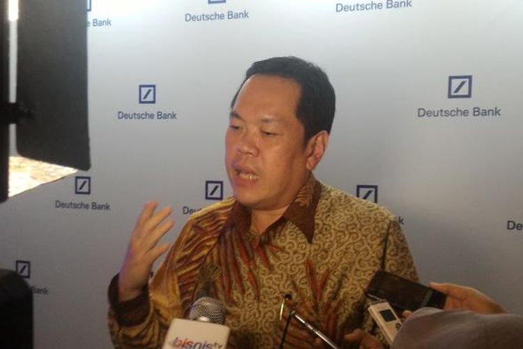 Chief Country Officer Deutsche Bank Indonesia Kunardy Lie di Jakarta, Jumat (3/11/2016)