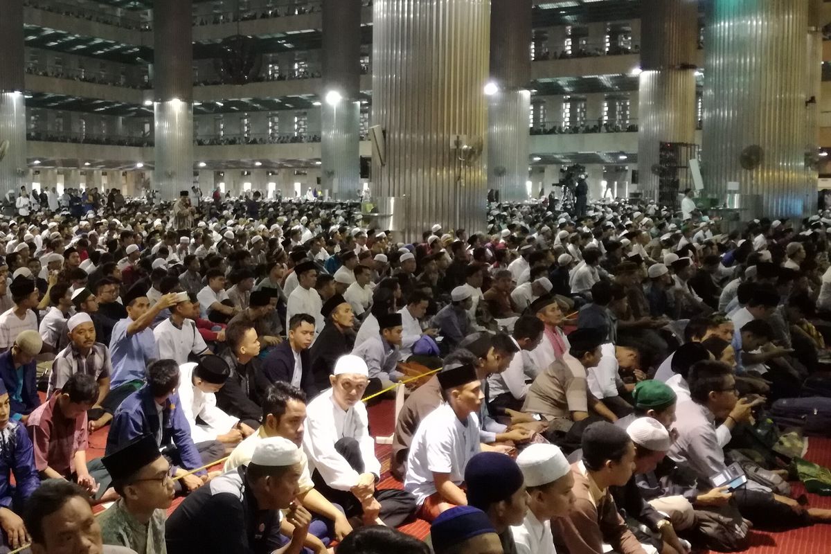 Shalat Idul Adha 1440 Hijriah di Masjid Istiqlal, Minggu (11/8/2019).