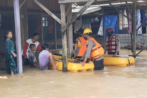 Diguyur Hujan 2 Hari, Ribuan Rumah di Tanah Bumbu Kalsel Terendam Banjir