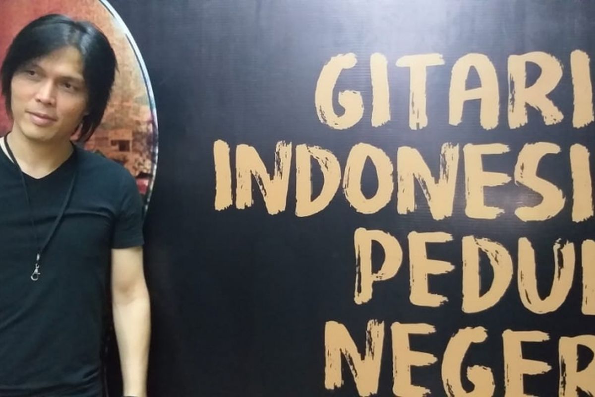 Once Mekel dalam wawancara di acara Gitaris Indonesia Peduli Negeri di Bentara Budaya Jakarta (BBJ), Palmerah, Jakarta Pusat, Kamis (11/10/2018) malam.