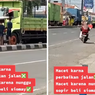 Viral, Video Sopir Truk Beli Siomay di Tengah Jalan Bikin Jalan Pantura Macet, Ini Kata Polisi...