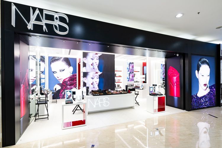 Gerai NARS Cosmetics terbesar se-Asia Tenggara, di Senayan City, Jakarta.