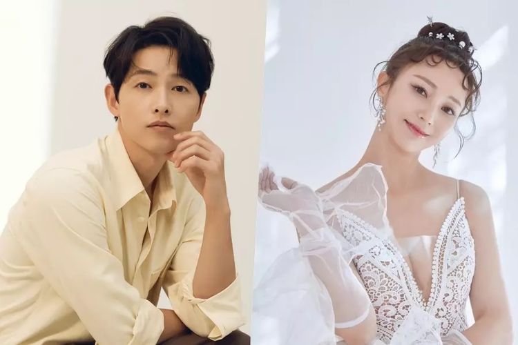 Aktor Song Joong Ki akan menjadi pembawa acara di pernikahan aktris Ah Hye Kyung (kanan)