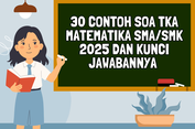 30 Contoh Soa TKA Matematika SMA/SMK 2025 dan Kunci Jawabannya 