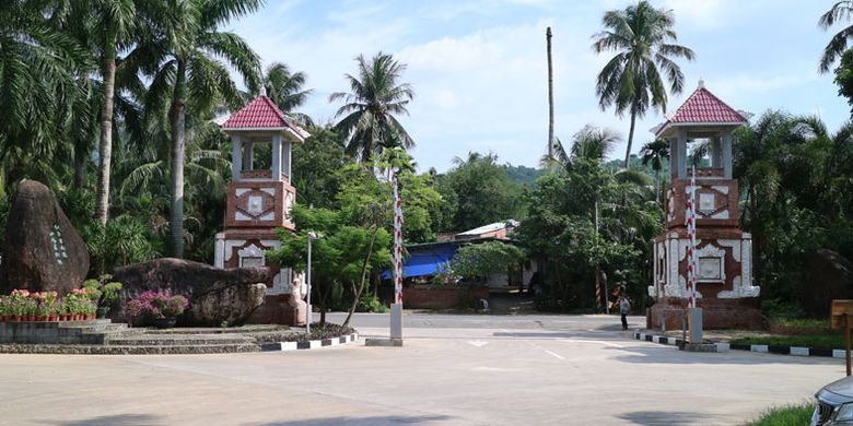 Desa Bali di Kabupaten Xin Long, Hainan, China, Sabtu (14/10/2017).