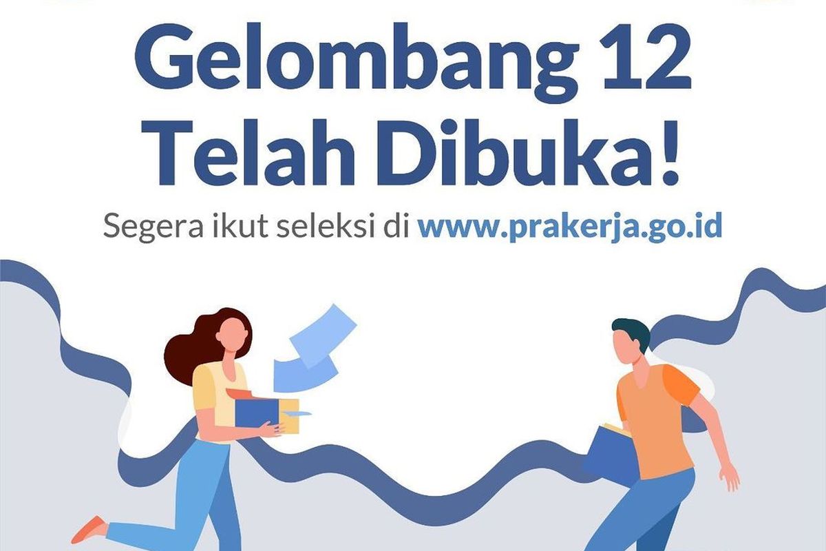 Gelombang 12 Kartu Prakerja resmi dibuka pada Selasa (23/2/2021)