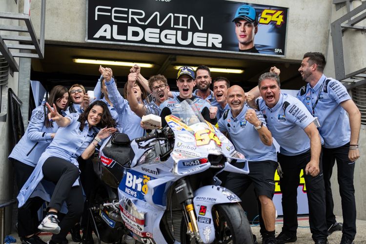 Fermin Aldeguer saat berlaga pada MotoGP Perancis 2025