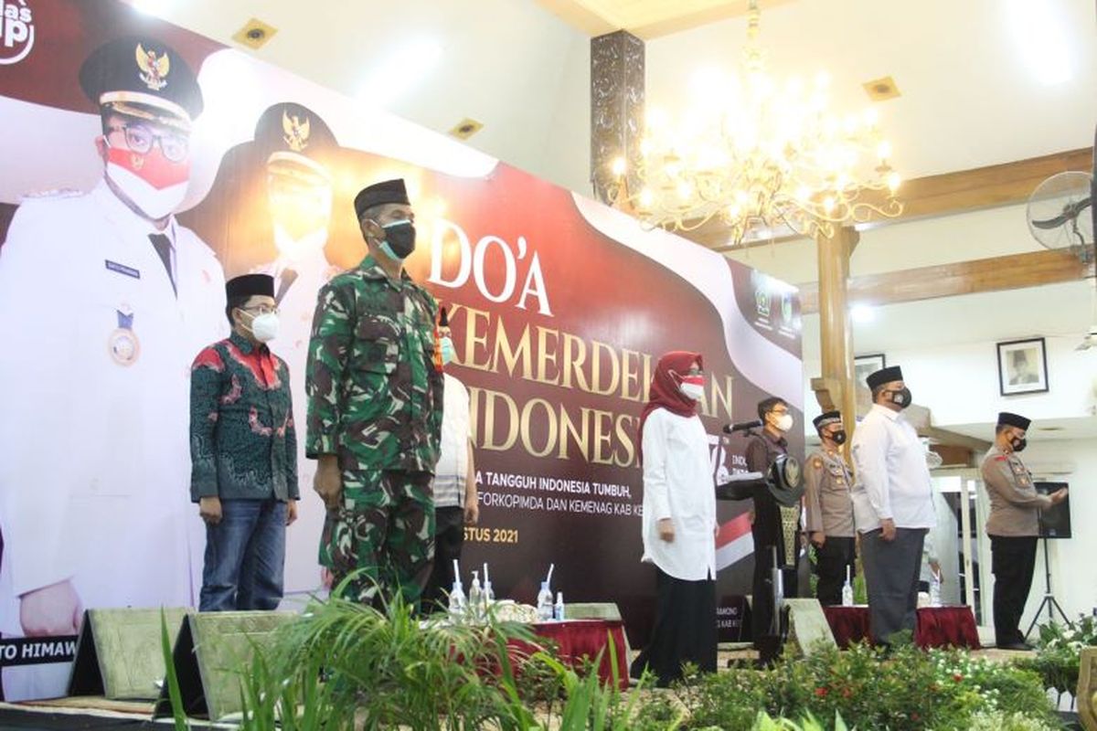 Pemkab Kediri gelar doa bersama lintas agama, Senin (16/8/2021)