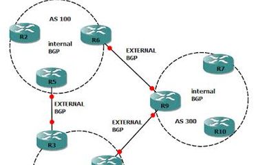 Ilustrasi internal BGP.