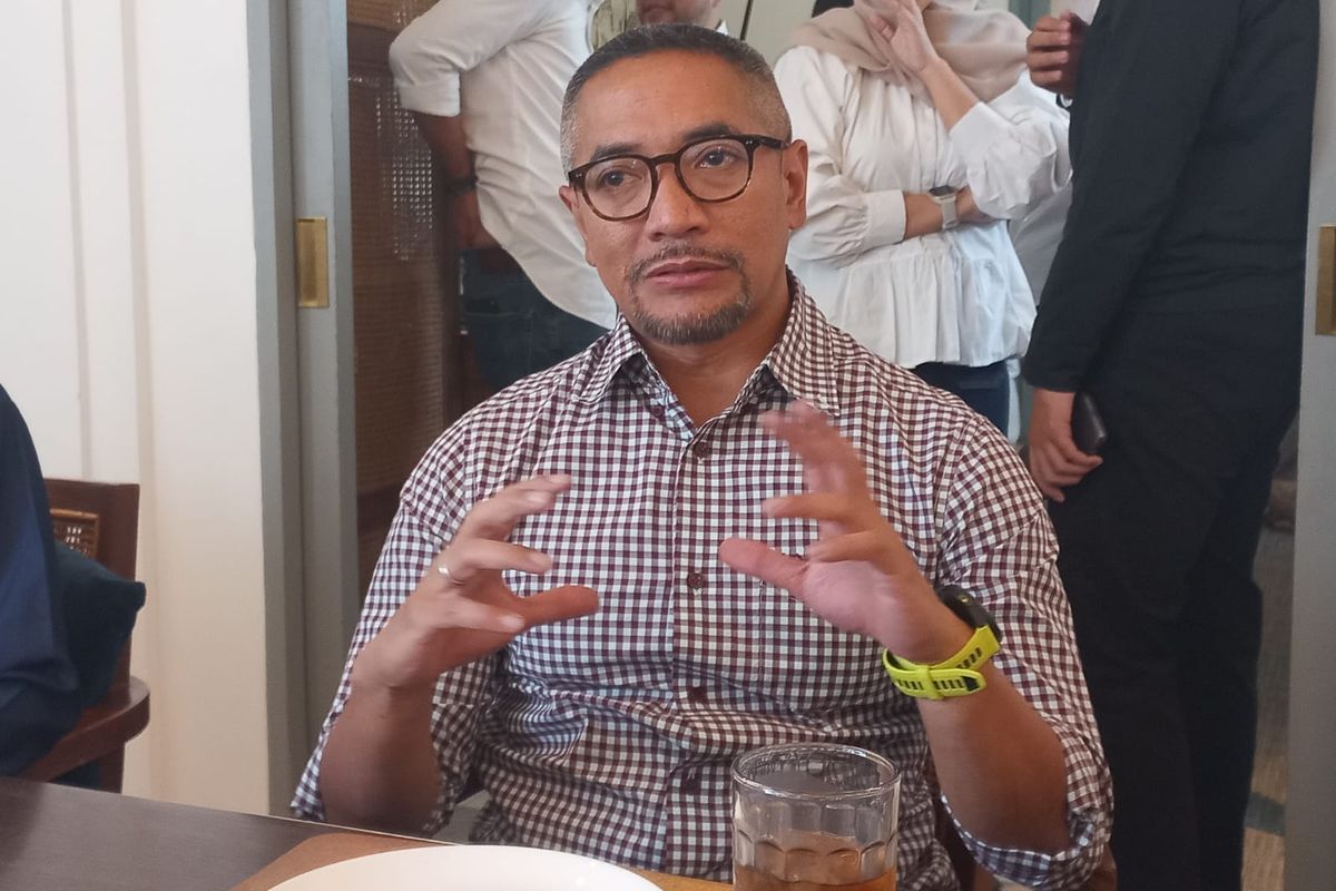 Co-Founder & CEO Investree Adrian Gunadi dalam Media Luncheon: Diskusi Industri Fintech Lending di Indonesia, Kamis (8/6/2023).