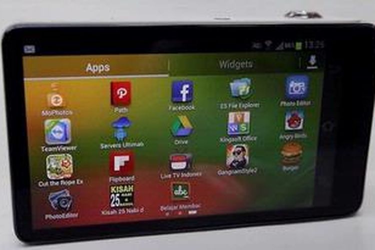 Tampilan sistem operasi Android pada Samsung Galaxy Camera