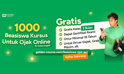 Golden English Beri Beasiswa Bahasa Inggris untuk Pengemudi Ojol