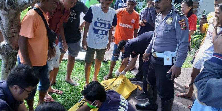 Korban sesaat sebelum dievakuasi ke RSUP Sanglah Denpasar, Selasa (5/11/2019).