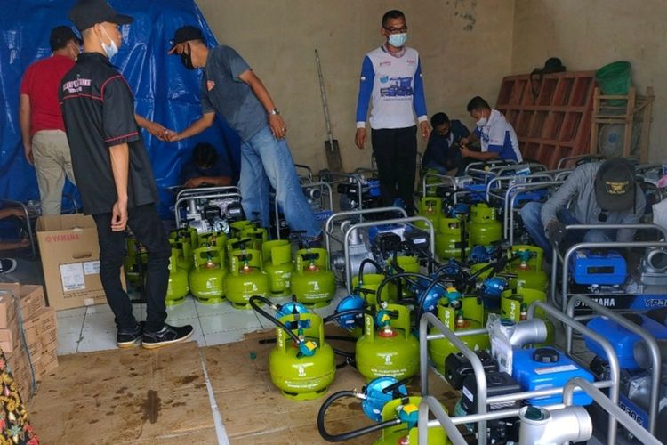 Dinas Pertanian Kabupaten Purbalingga mendistribusikan bantuan pompa air bahan bakar gas (BBG) dari Kementerian Energi dan Sumber Daya Mineral tahun 2020.