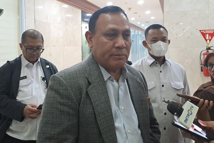 Ketua KPK Firli Bahuri saat ditemui di Gedung DPR, Senayan, Jakarta, Rabu (30/8/2023). 