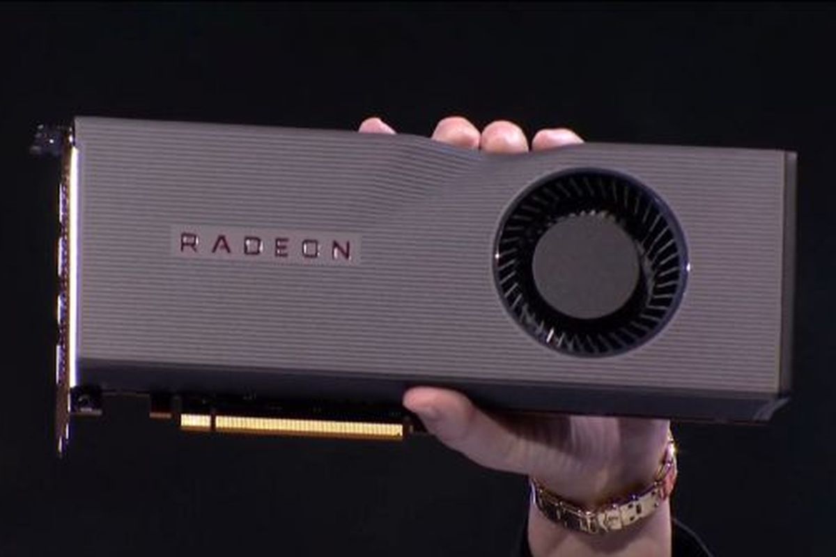 Ilustrasi kartu grafis AMD Radeon RX 5700