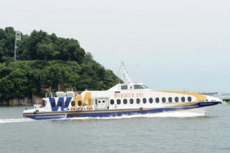 A file photo of a ferry in Batam waters. 