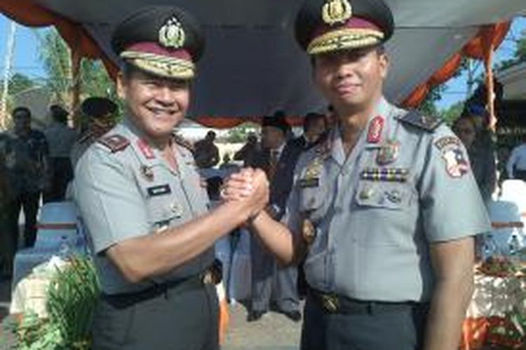 Brigjen Pol Moechgiyarto (kanan) dan Brigjen Pol Sriyono (kiri).